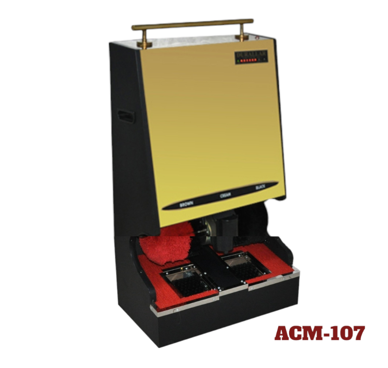 Otel Tipi Ayakkabı Fırçalama Makinası -ACM-107 Gold