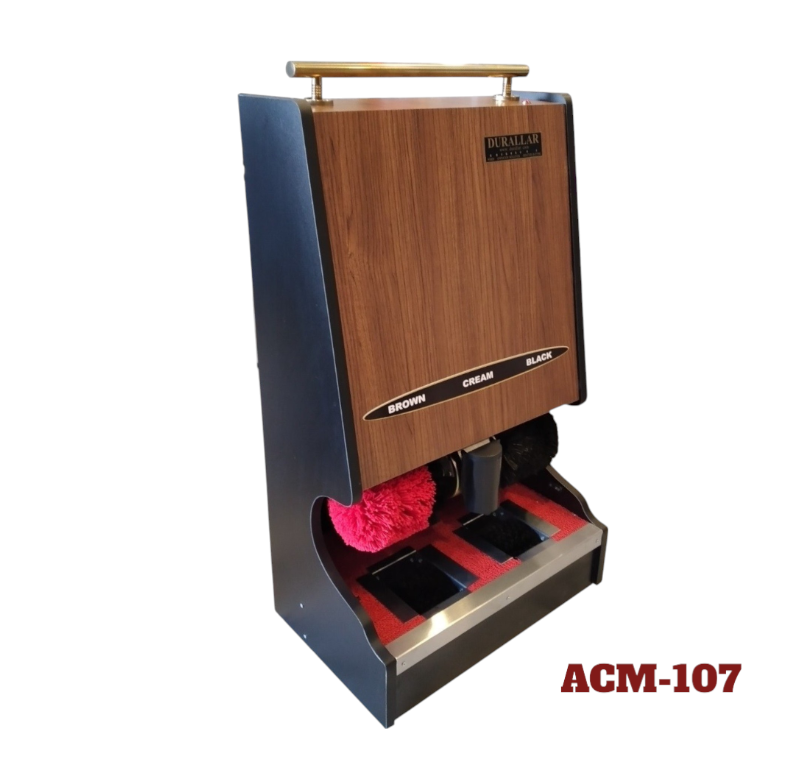 Otel Tipi Sensörlü Ayakkabı Cila Makinası -ACM-107 Ahşap
